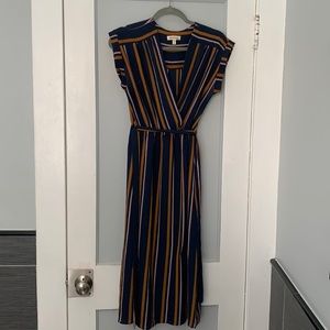 Navy Striped Dress (M)